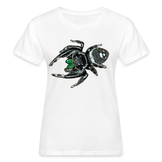 Frauen Bio-T-Shirt Phidippus regius White Bahamas male - weiß
