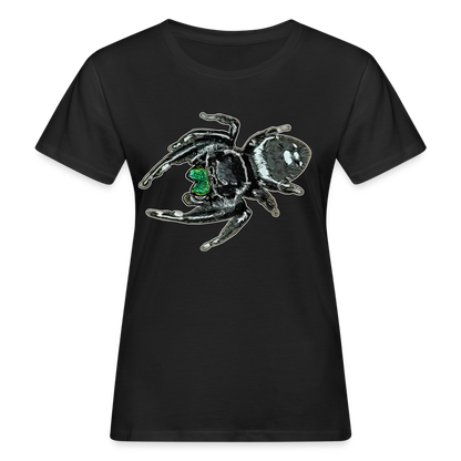 Frauen Bio-T-Shirt Phidippus regius White Bahamas male - Schwarz