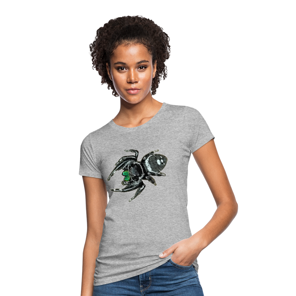 Frauen Bio-T-Shirt Phidippus regius White Bahamas male - Grau meliert
