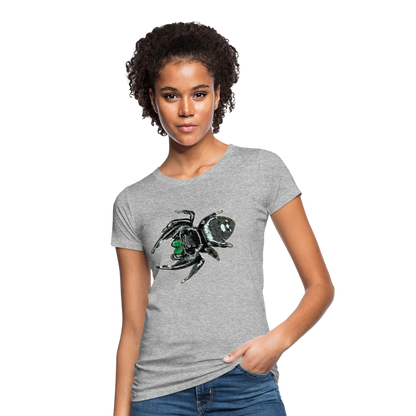Frauen Bio-T-Shirt Phidippus regius White Bahamas male - Grau meliert