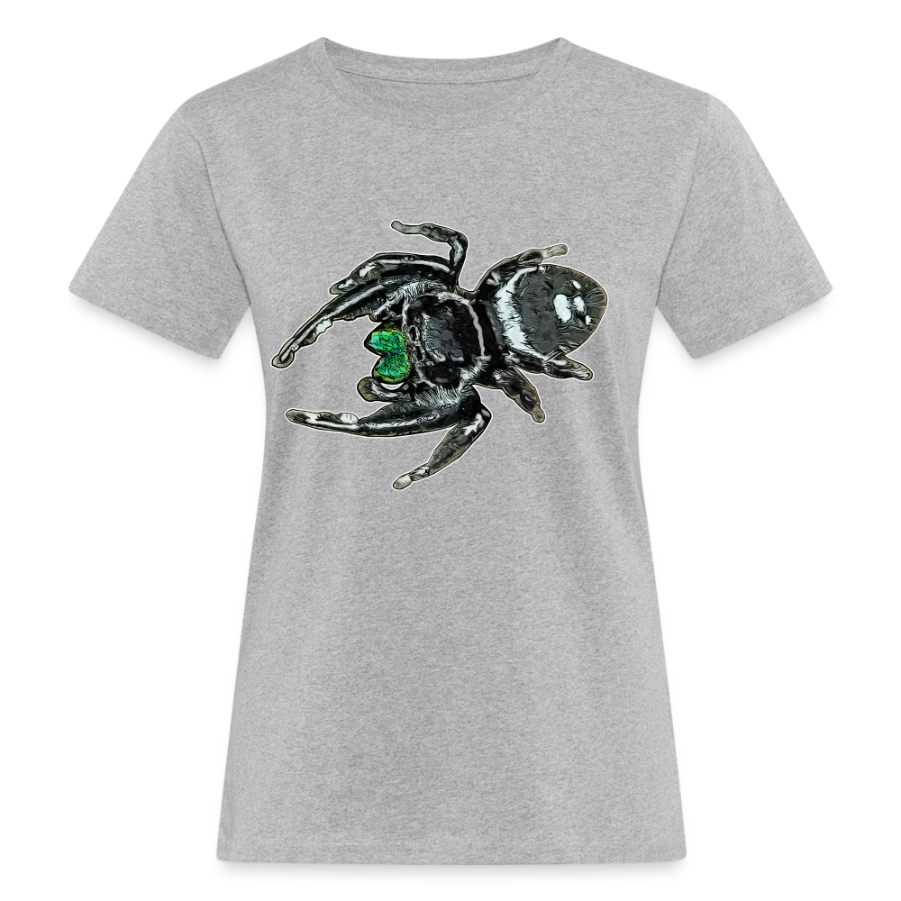Frauen Bio-T-Shirt Phidippus regius White Bahamas male - Grau meliert