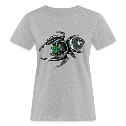 Frauen Bio-T-Shirt Phidippus regius White Bahamas male - Grau meliert