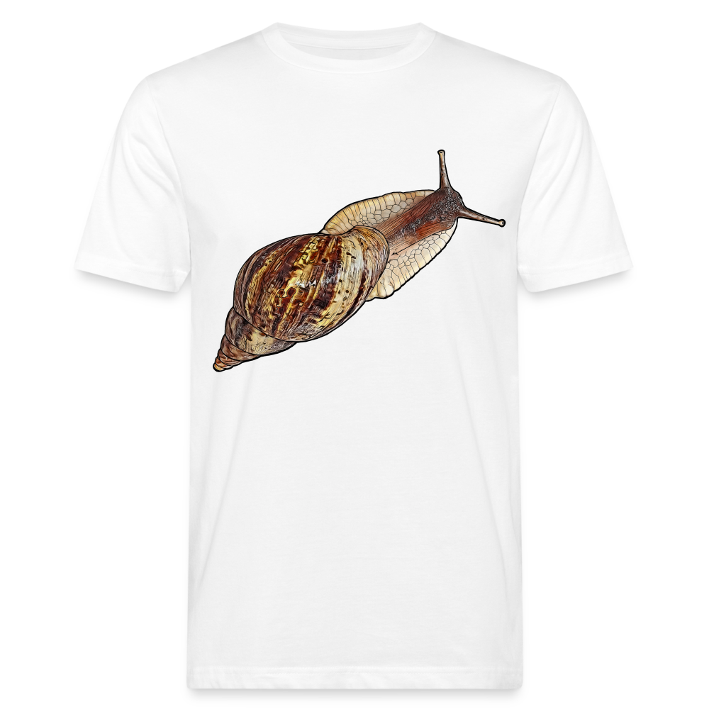 Männer Bio-T-Shirt Achatina reticulata wildfarben - weiß
