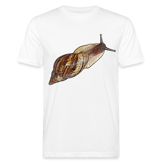 Männer Bio-T-Shirt Achatina reticulata wildfarben - weiß