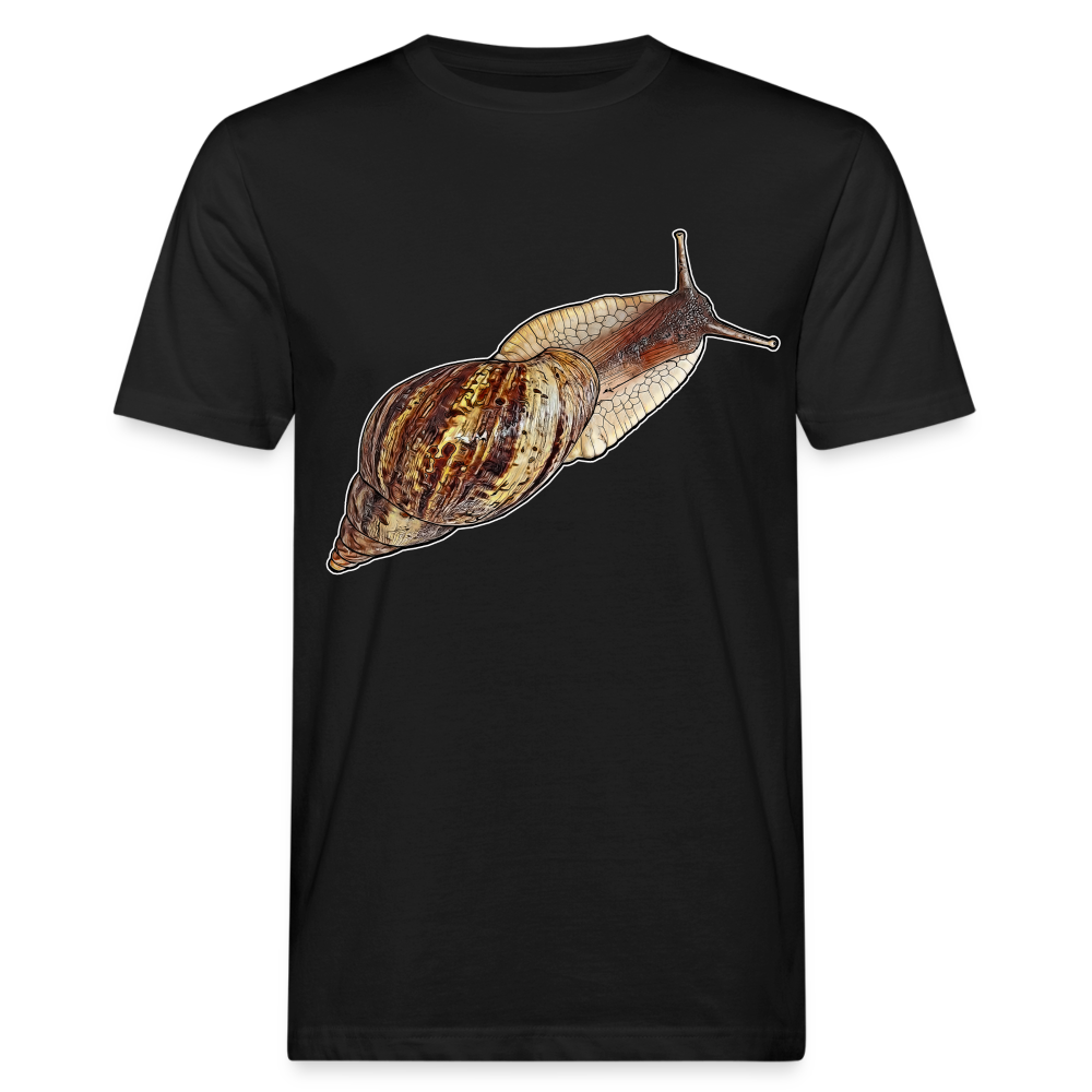 Männer Bio-T-Shirt Achatina reticulata wildfarben - Schwarz