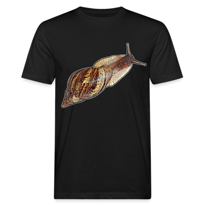 Männer Bio-T-Shirt Achatina reticulata wildfarben - Schwarz