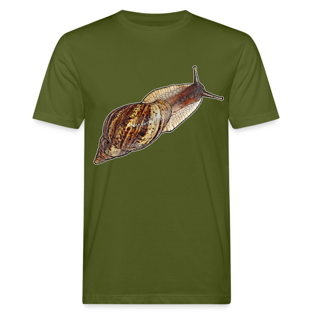 Männer Bio-T-Shirt Achatina reticulata wildfarben - Moosgrün