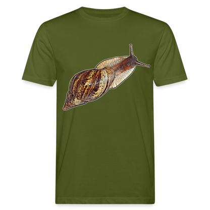 Männer Bio-T-Shirt Achatina reticulata wildfarben - Moosgrün