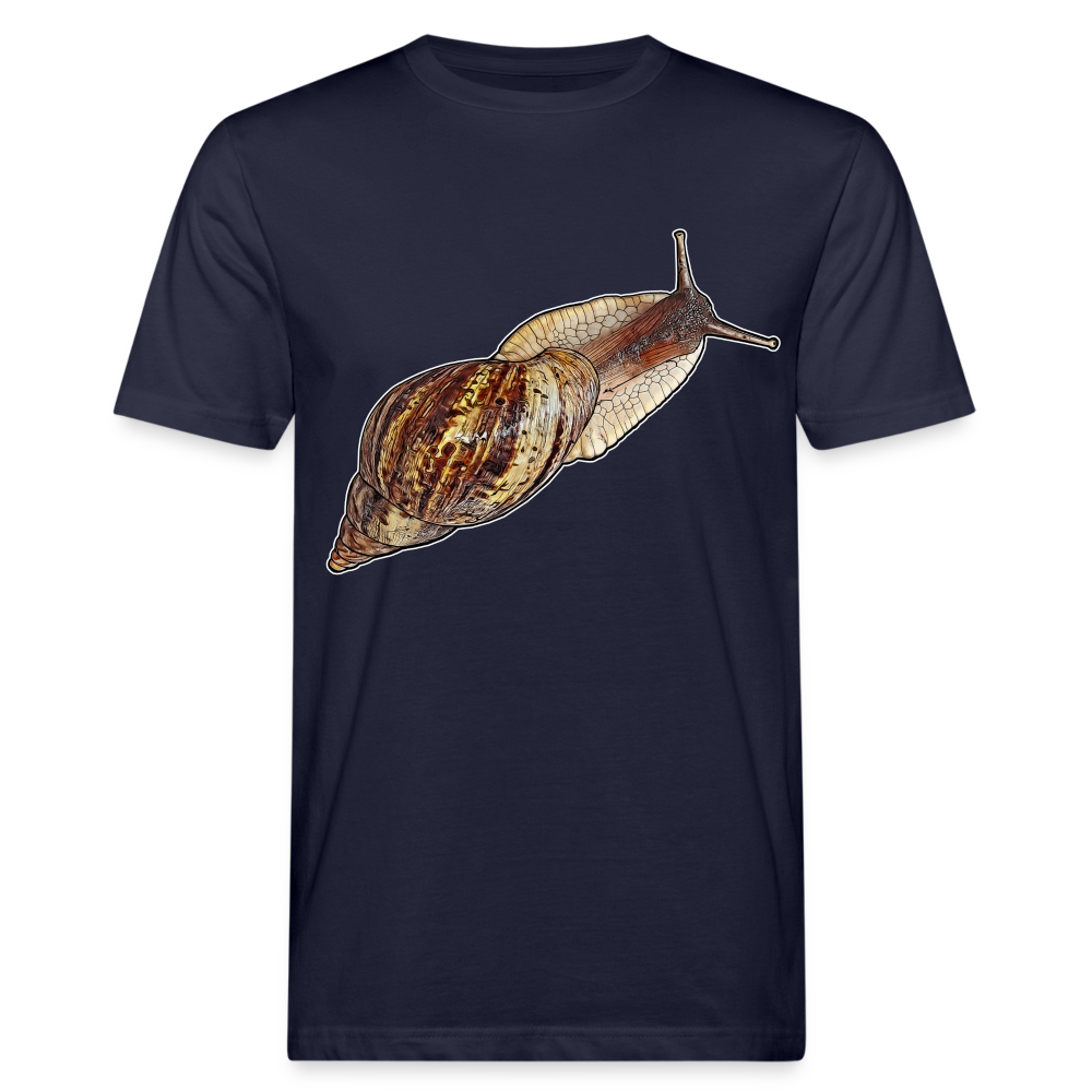 Männer Bio-T-Shirt Achatina reticulata wildfarben - Navy
