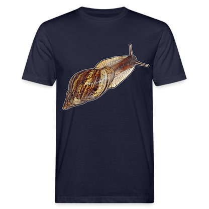 Männer Bio-T-Shirt Achatina reticulata wildfarben - Navy
