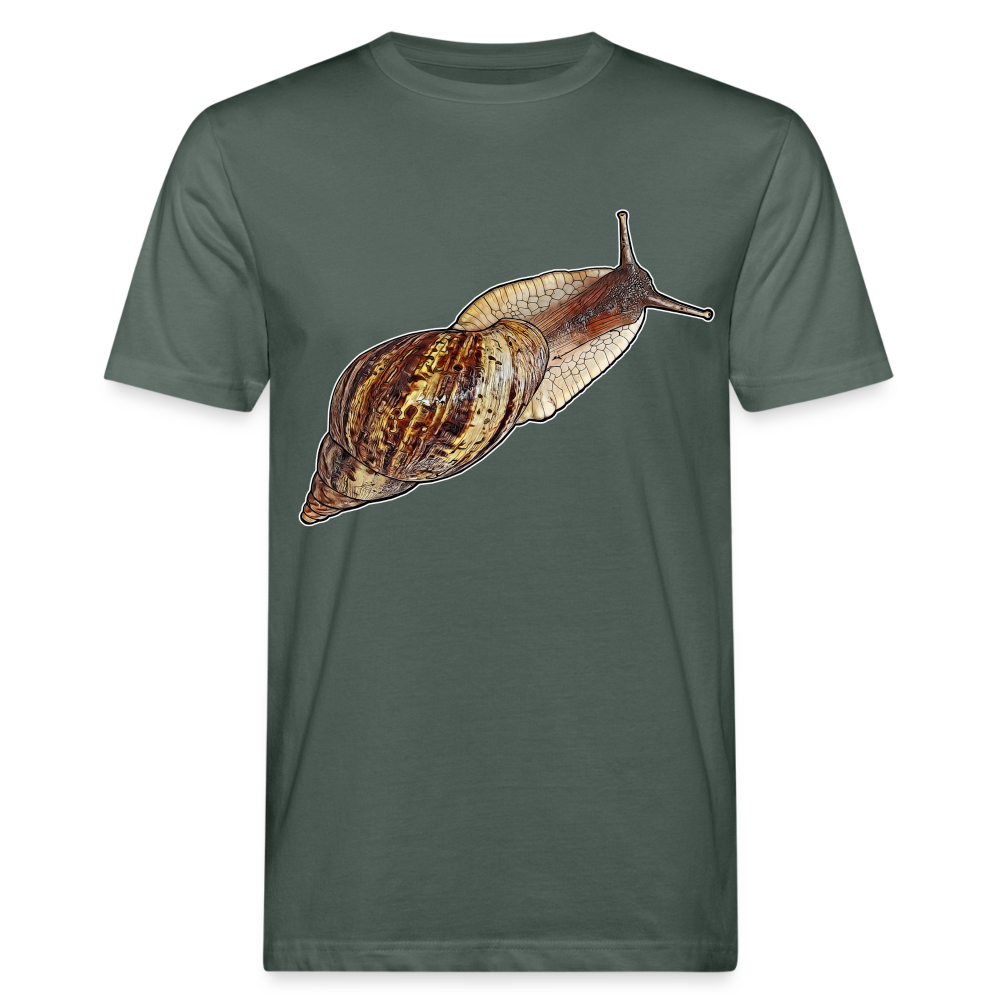 Männer Bio-T-Shirt Achatina reticulata wildfarben - Graugrün