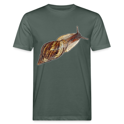 Männer Bio-T-Shirt Achatina reticulata wildfarben - Graugrün