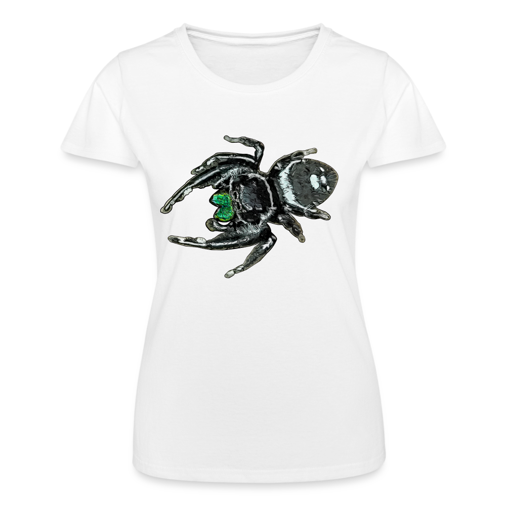 Frauen Fruit of the Loom T-Shirt Phidippus regius White Bahamas male - weiß