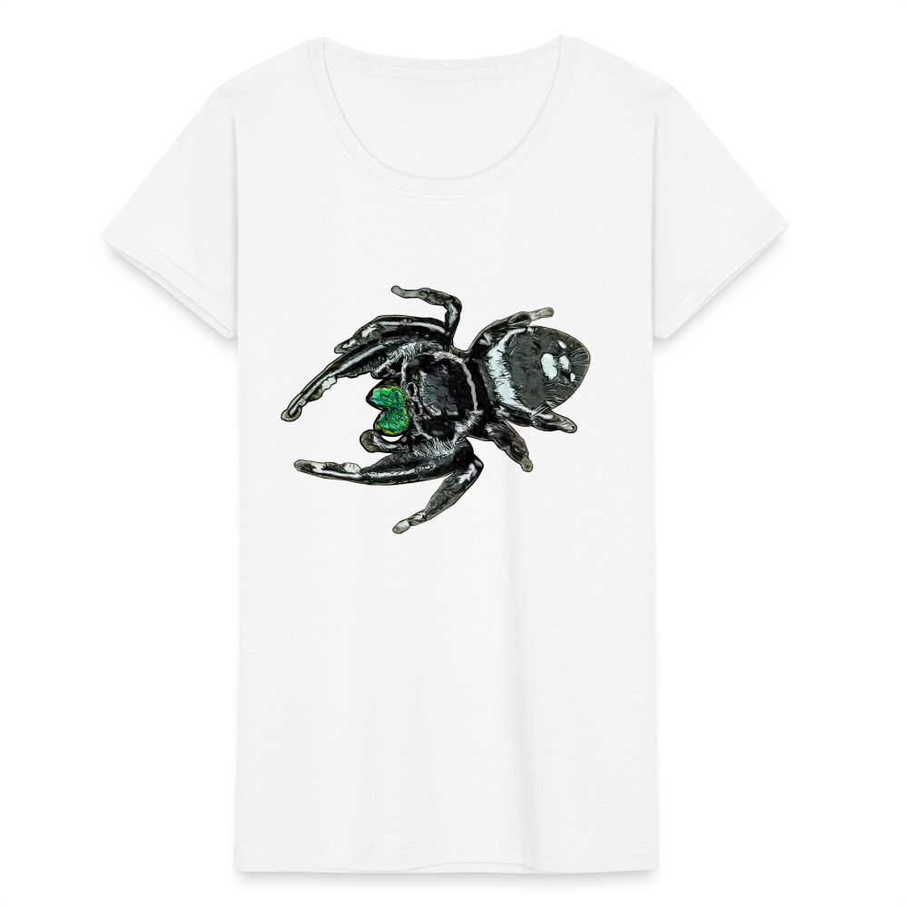 Frauen Fruit of the Loom T-Shirt Phidippus regius White Bahamas male - weiß