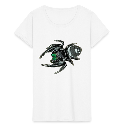 Frauen Fruit of the Loom T-Shirt Phidippus regius White Bahamas male - weiß