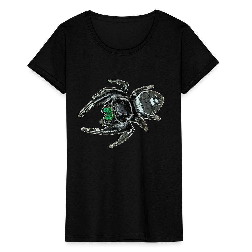 Frauen Fruit of the Loom T-Shirt Phidippus regius White Bahamas male - Schwarz