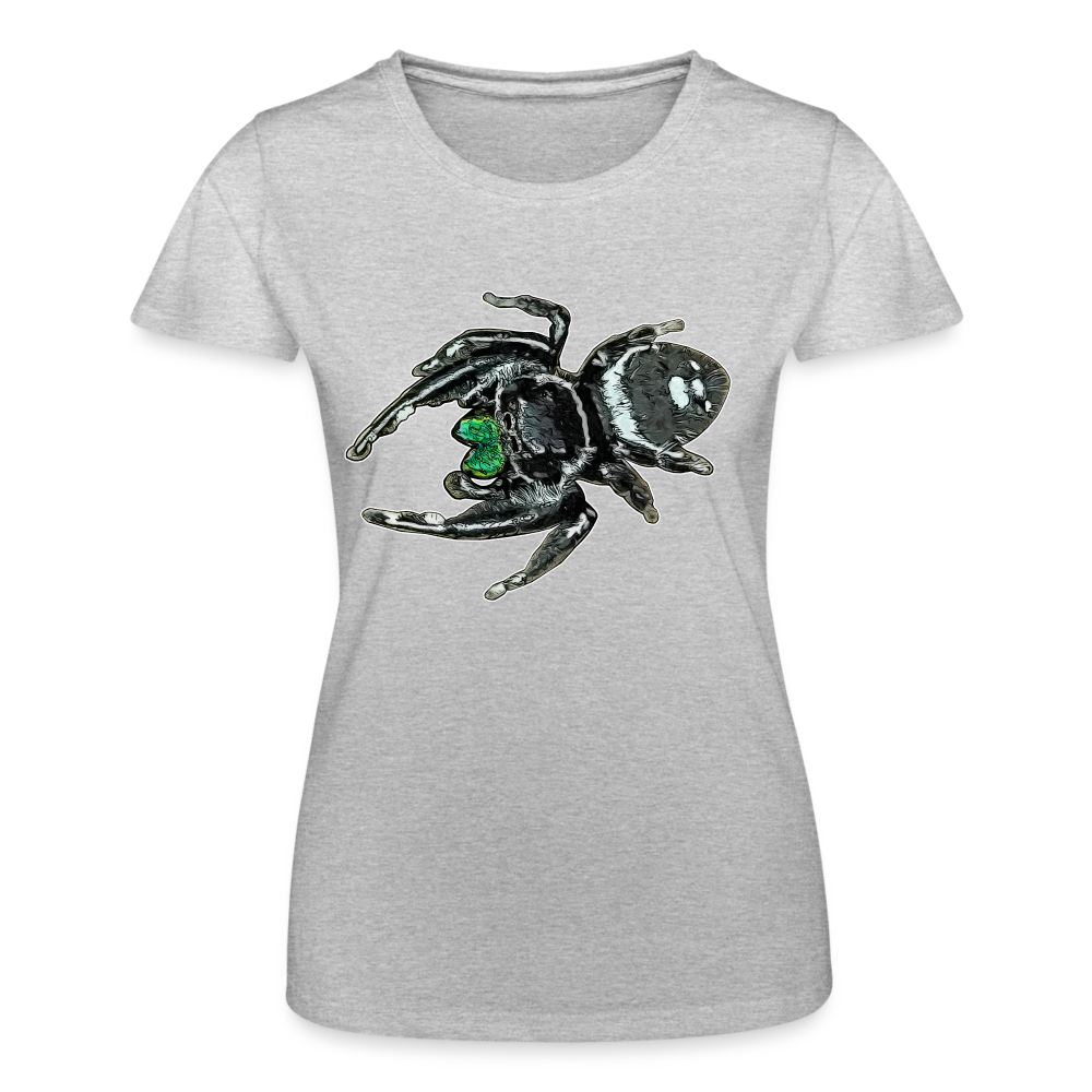 Frauen Fruit of the Loom T-Shirt Phidippus regius White Bahamas male - Grau meliert