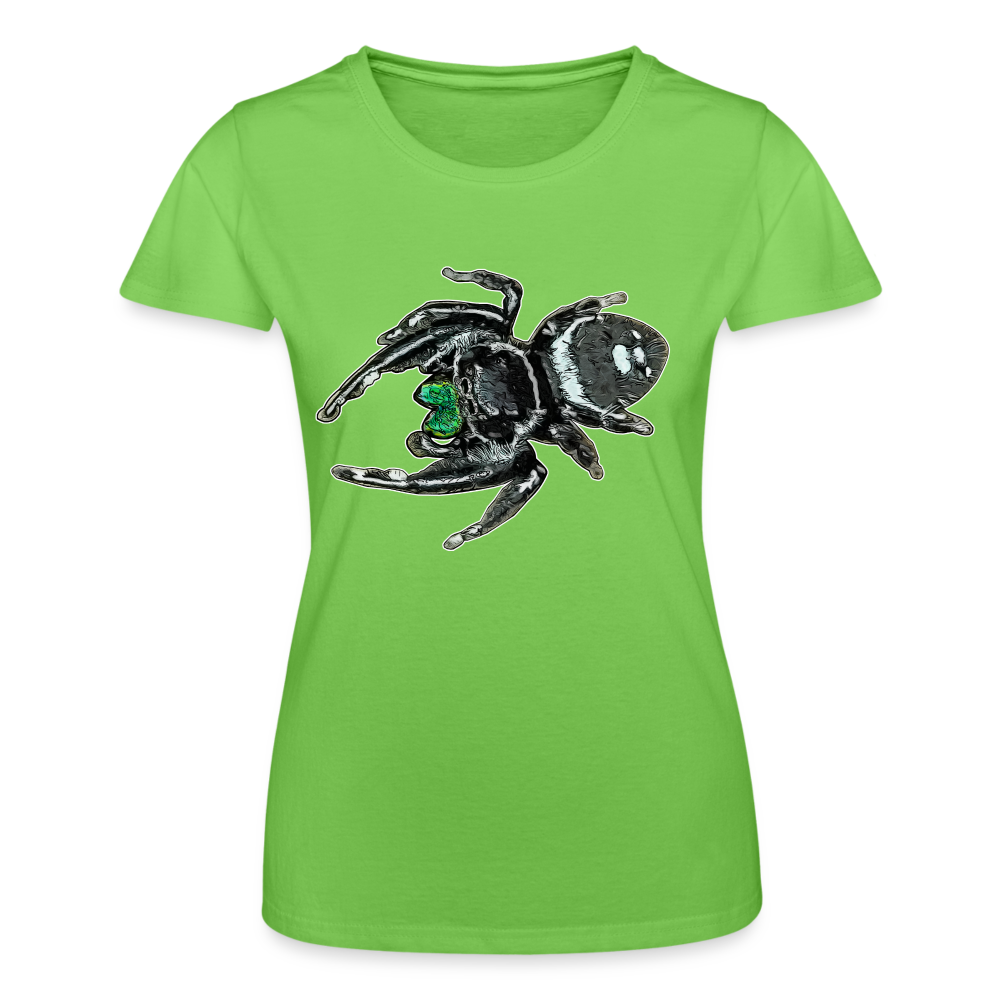 Frauen Fruit of the Loom T-Shirt Phidippus regius White Bahamas male - Hellgrün