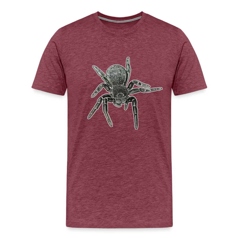 Männer Basic T-Shirt Eresus walckenaeri - Bordeauxrot meliert