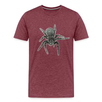 Männer Basic T-Shirt Eresus walckenaeri - Bordeauxrot meliert