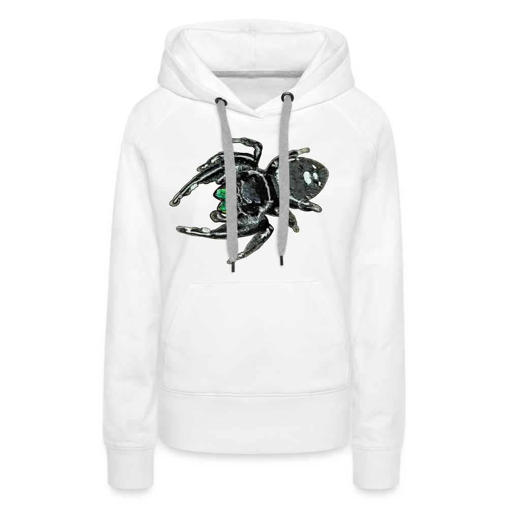 Frauen Hoodie Phidippus regius White Bahamas male - weiß
