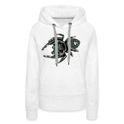 Frauen Hoodie Phidippus regius White Bahamas male - weiß