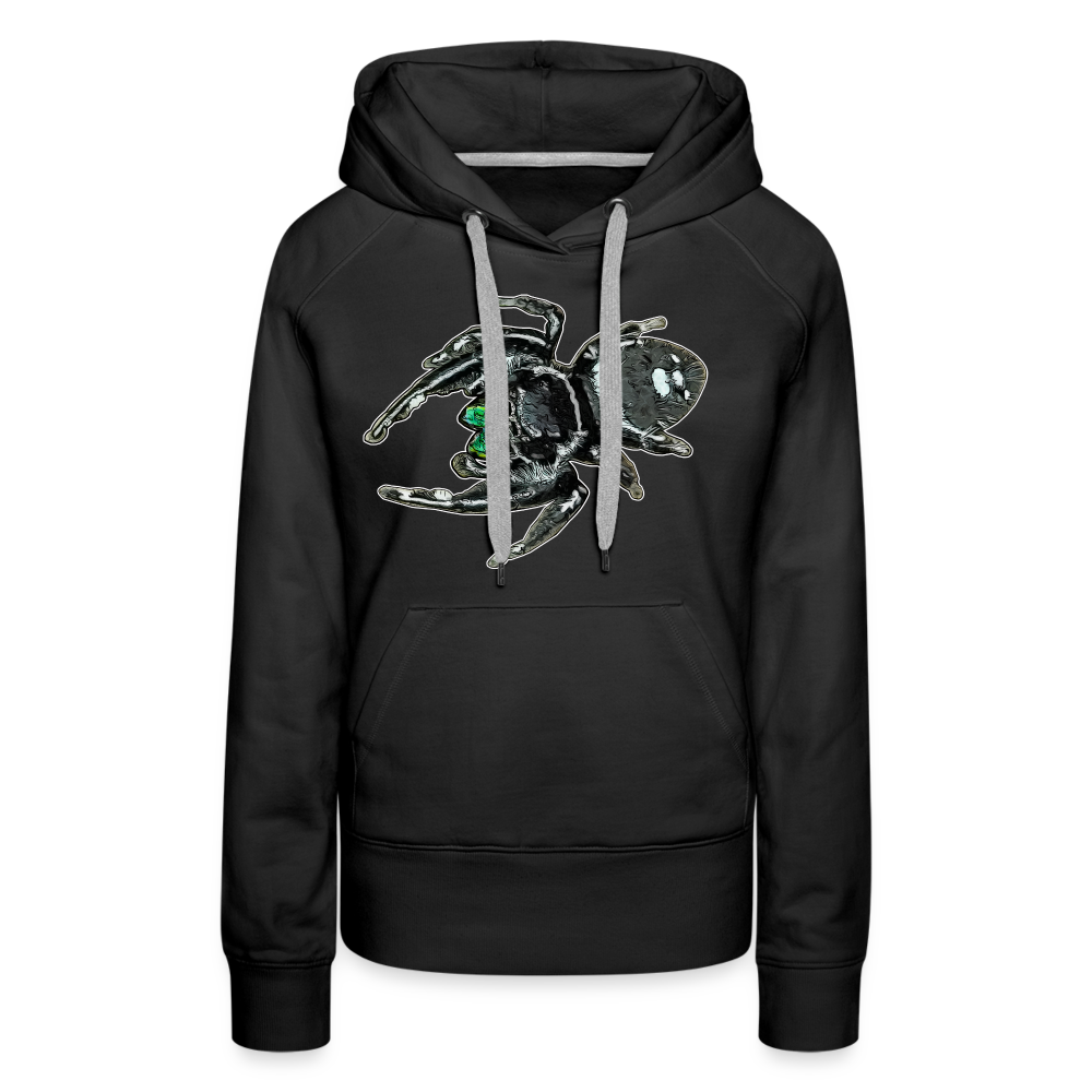 Frauen Hoodie Phidippus regius White Bahamas male - Schwarz