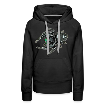 Frauen Hoodie Phidippus regius White Bahamas male - Schwarz
