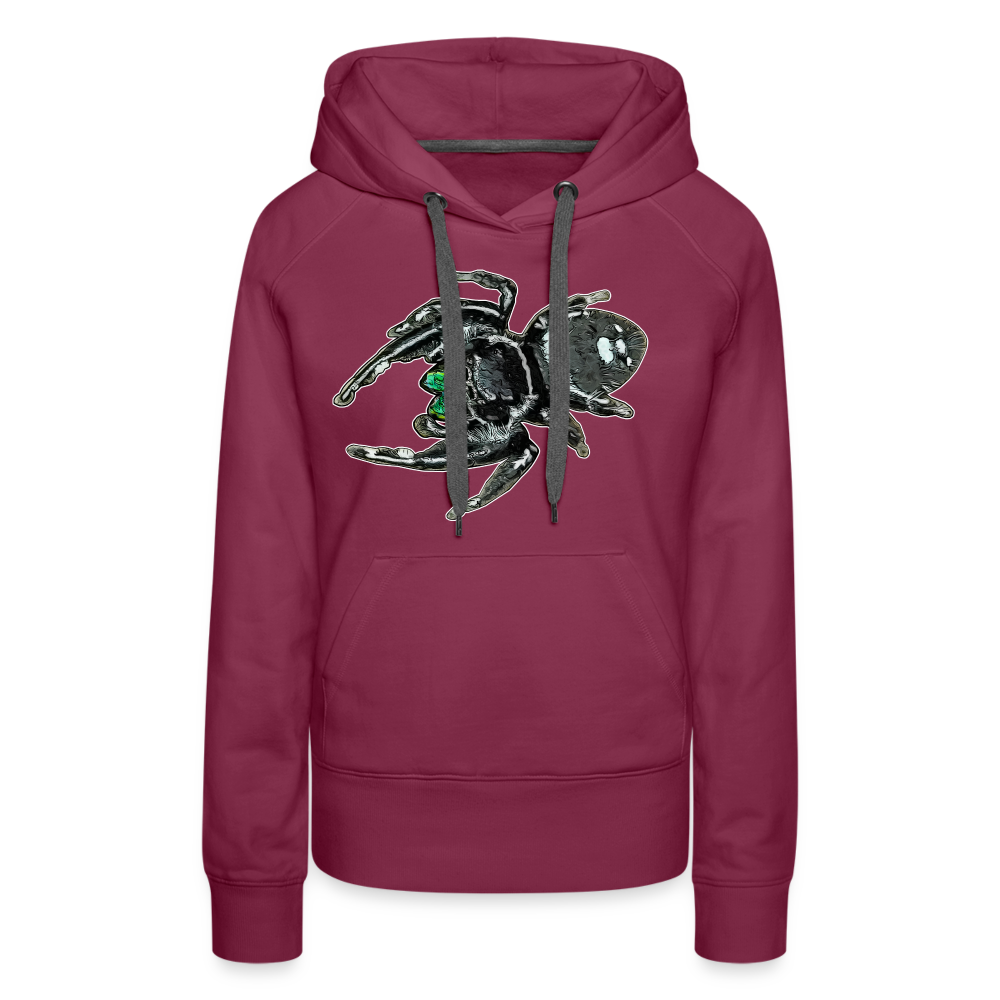 Frauen Hoodie Phidippus regius White Bahamas male - Bordeaux