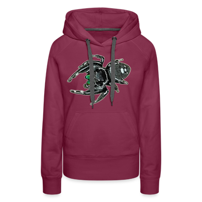 Frauen Hoodie Phidippus regius White Bahamas male - Bordeaux