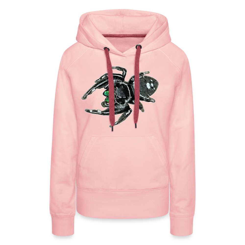 Frauen Hoodie Phidippus regius White Bahamas male - Kristallrosa