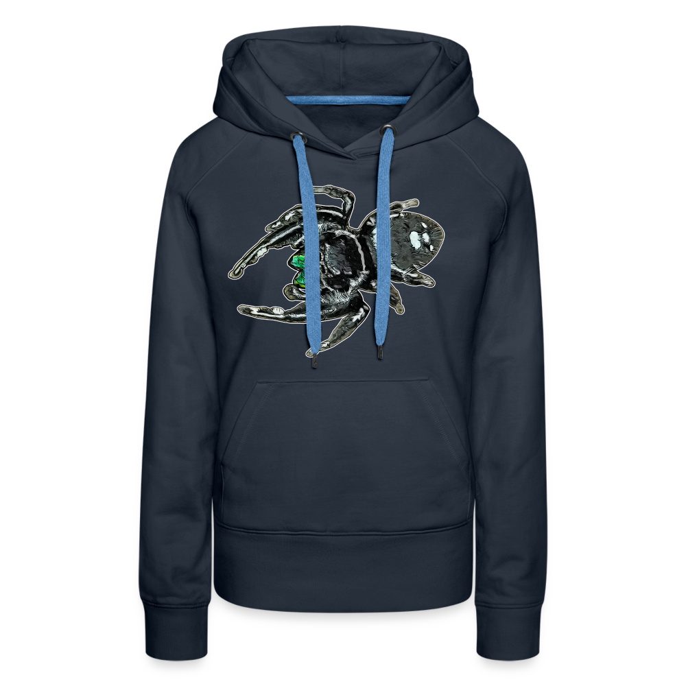 Frauen Hoodie Phidippus regius White Bahamas male - Navy