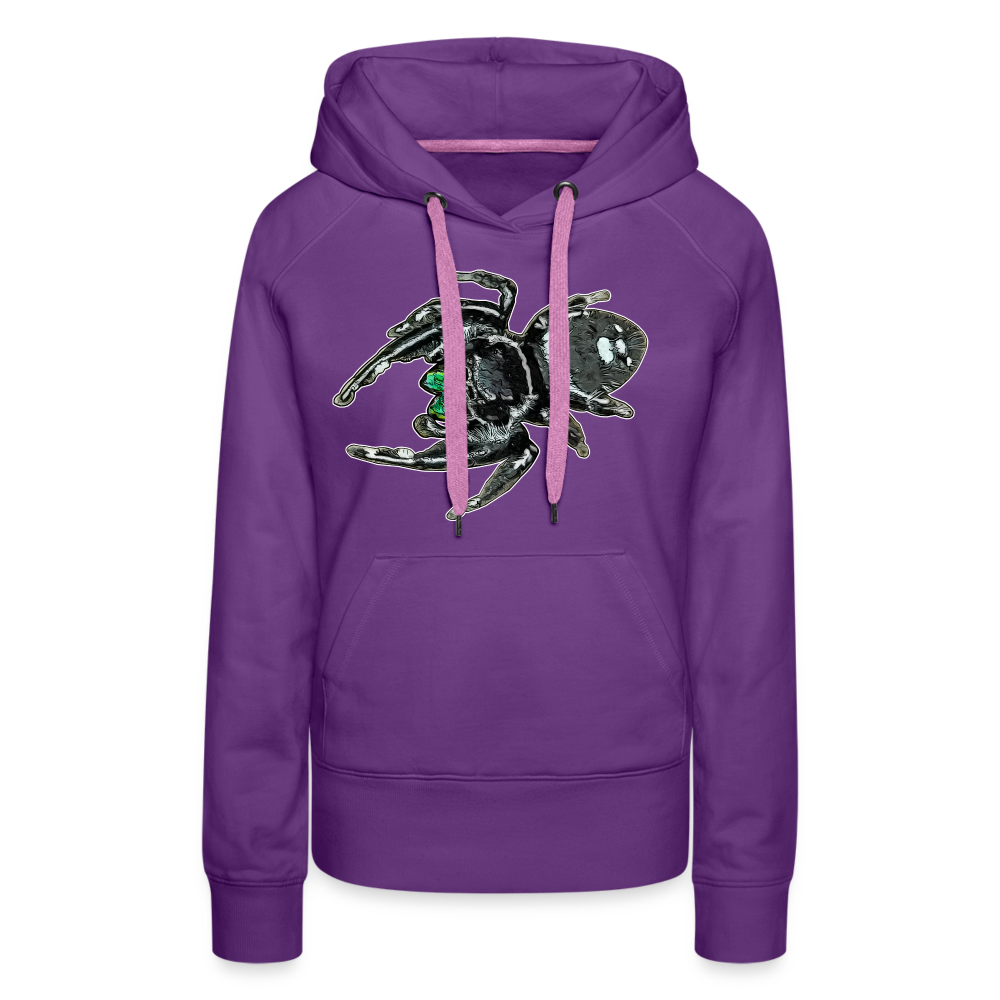 Frauen Hoodie Phidippus regius White Bahamas male - Purple
