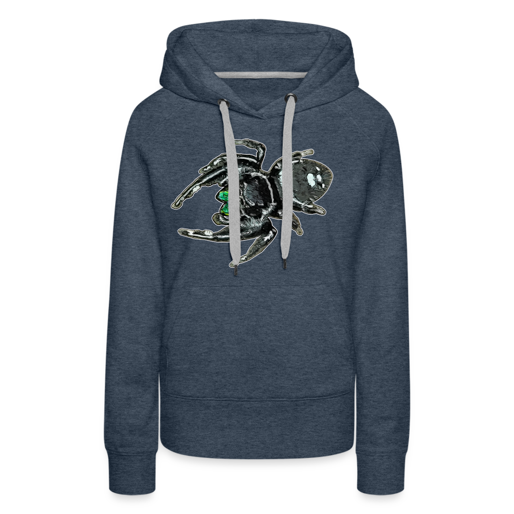 Frauen Hoodie Phidippus regius White Bahamas male - Jeansblau