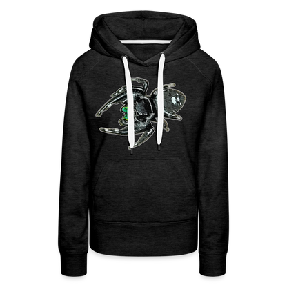 Frauen Hoodie Phidippus regius White Bahamas male - Anthrazit