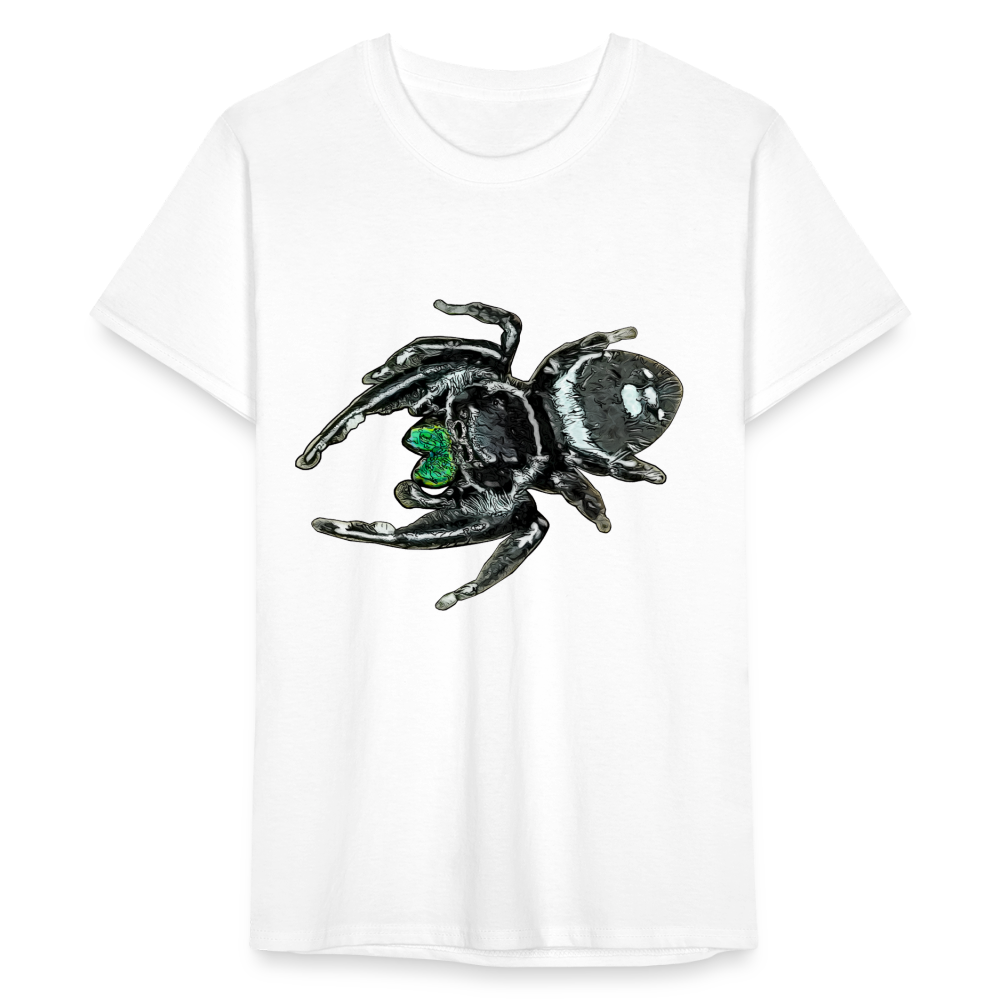 Männer Fruit of the Loom T-Shirt Phidippus regius White Bahamas male - weiß