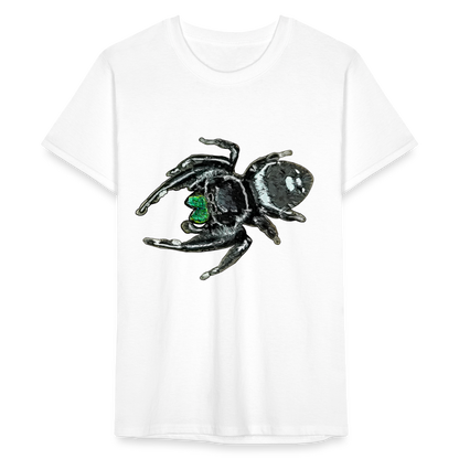 Männer Fruit of the Loom T-Shirt Phidippus regius White Bahamas male - weiß