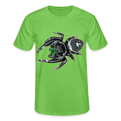 Männer Fruit of the Loom T-Shirt Phidippus regius White Bahamas male - Hellgrün