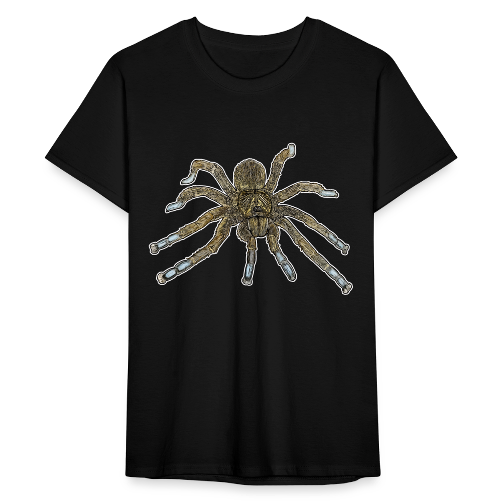 Männer Fruit of the Loom T-Shirt Idiothele mira - Schwarz