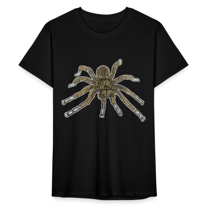 Männer Fruit of the Loom T-Shirt Idiothele mira - Schwarz