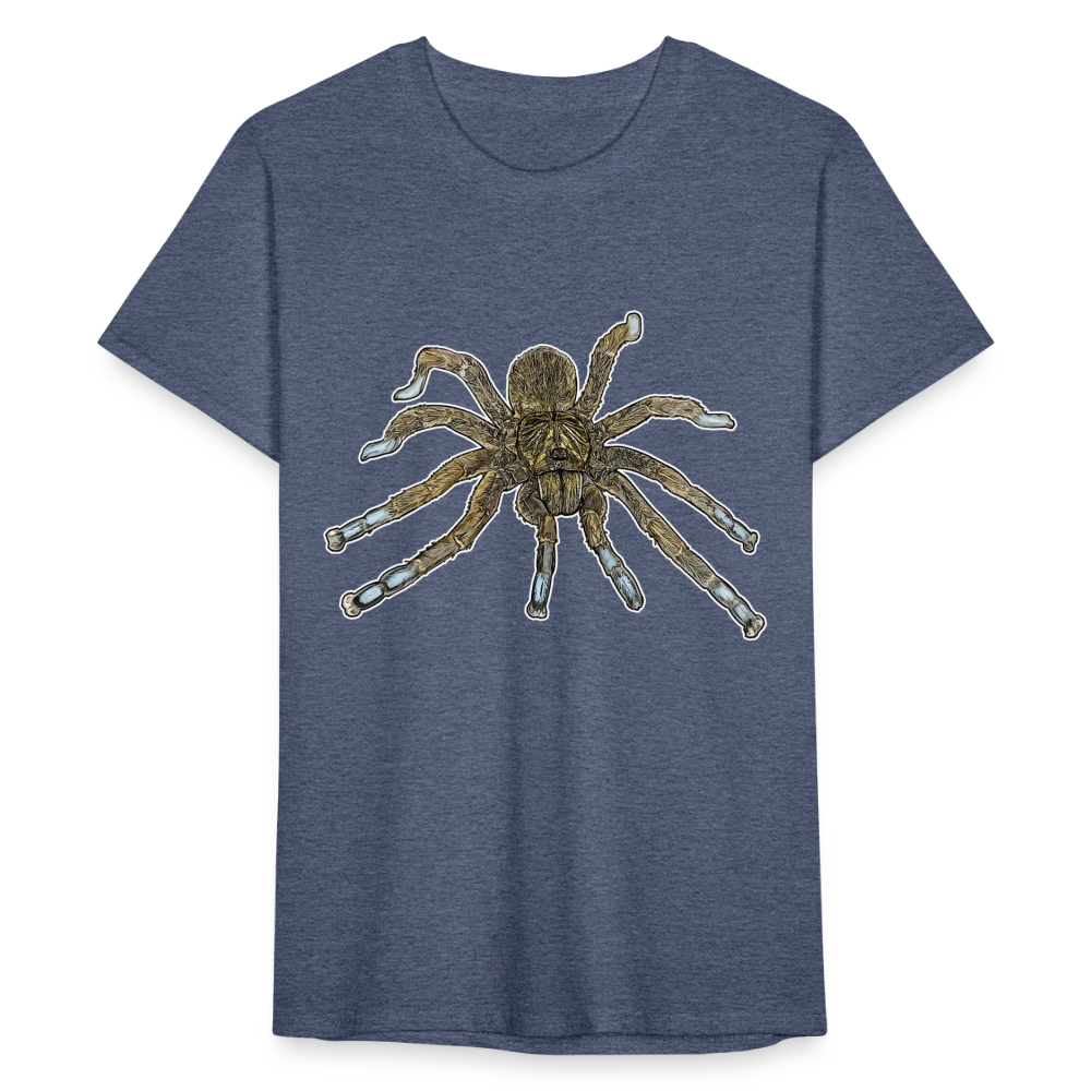 Männer Fruit of the Loom T-Shirt Idiothele mira - Navy meliert