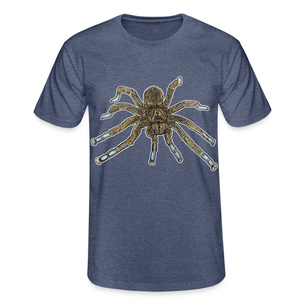 Männer Fruit of the Loom T-Shirt Idiothele mira - Navy meliert