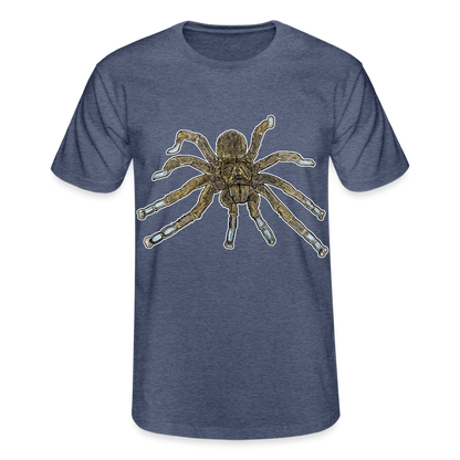 Männer Fruit of the Loom T-Shirt Idiothele mira - Navy meliert