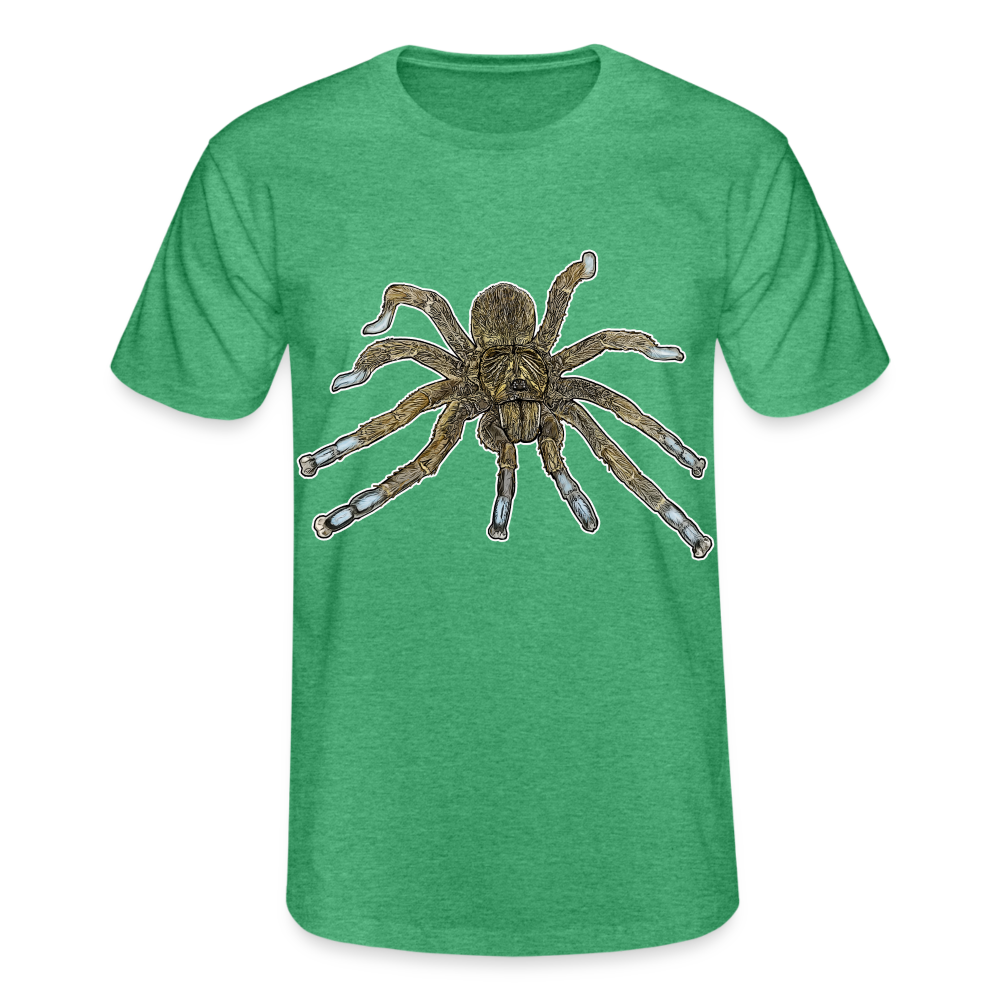 Männer Fruit of the Loom T-Shirt Idiothele mira - Grün meliert