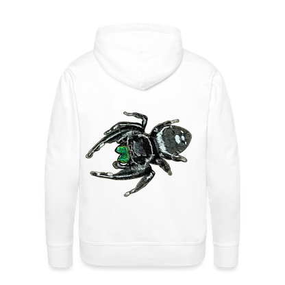 Männer Hoodie Phidippus regius White Bahamas male - weiß