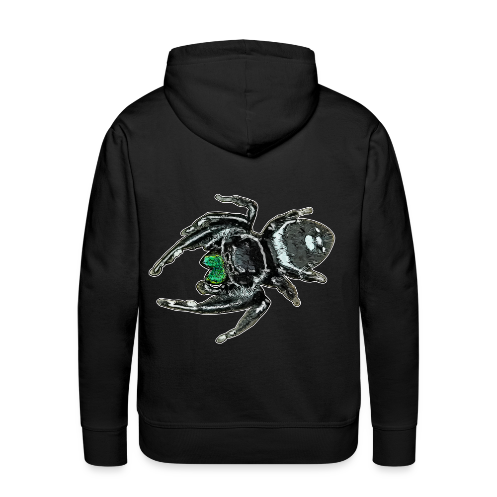 Männer Hoodie Phidippus regius White Bahamas male - Schwarz