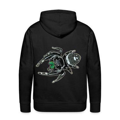 Männer Hoodie Phidippus regius White Bahamas male - Schwarz