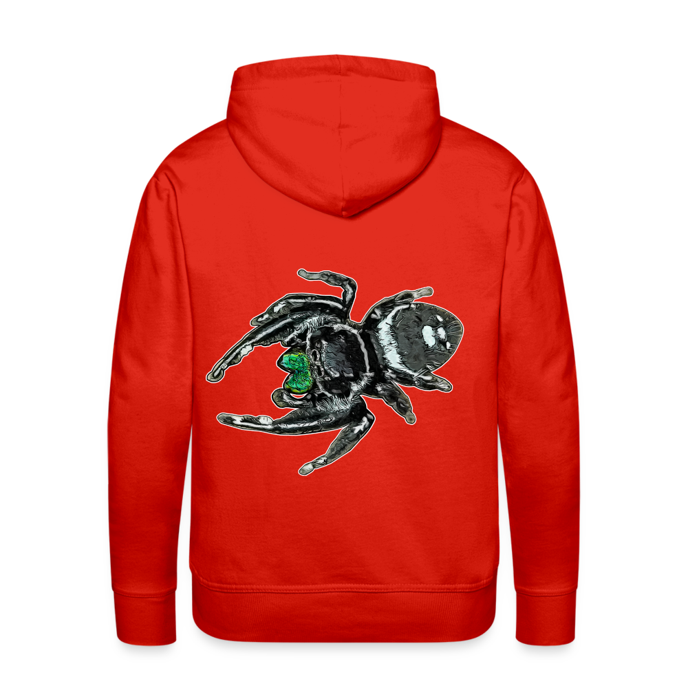 Männer Hoodie Phidippus regius White Bahamas male - Rot
