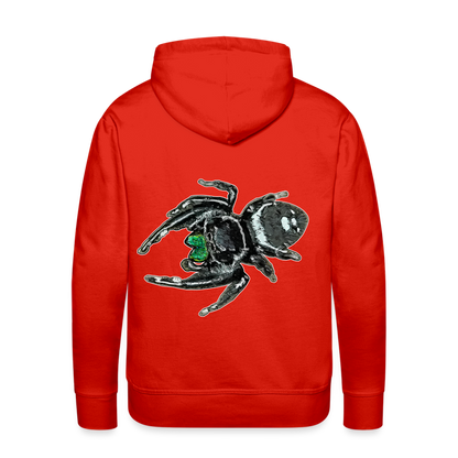Männer Hoodie Phidippus regius White Bahamas male - Rot