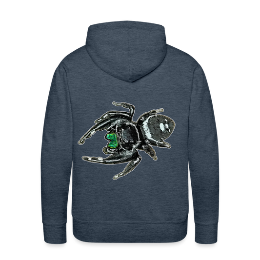Männer Hoodie Phidippus regius White Bahamas male - Jeansblau